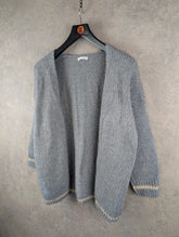 Miss Sugar Cardigan Womens Large L Grey Knitted